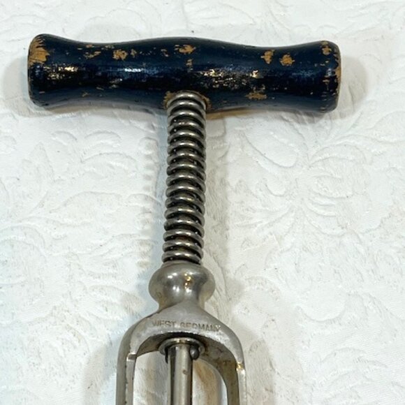 VTG West Germany Spring Assisted Corkscrew Wine Opener Collectible 7.5" - Picture 2 of 8